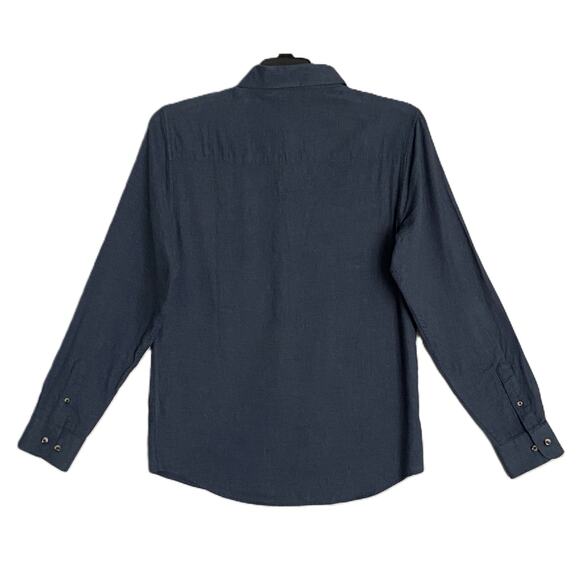 Travis Mathew Men's Medium Cloud Collection Flannel Shirt Blue Heather NEW - Picture 5 of 12